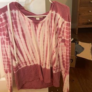 Long sleeve shirt with hood from Aeropostale. Size medium